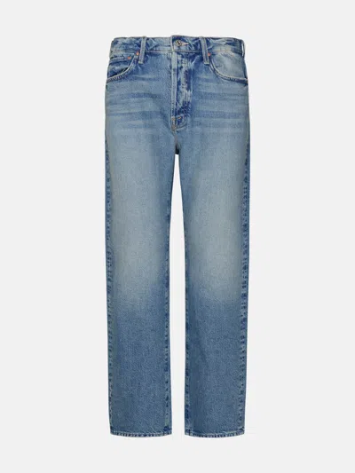 Mother Light Blue Cotton Jeans