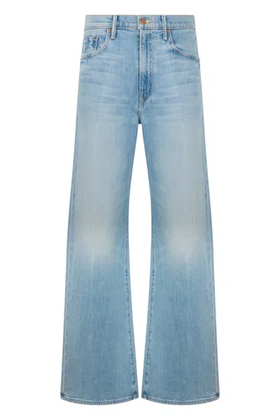 Mother Flared Loose-fit Denim Jeans In Blue