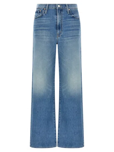 MOTHER BLUE THE DODGER SNEAK JEANS