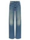 Mother Light Blue The Spinner Zip Sneak Jeans In Blue