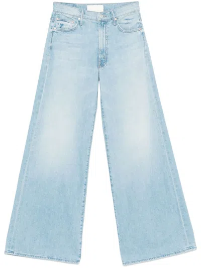 Mother Light Blue Wide Leg Jeans