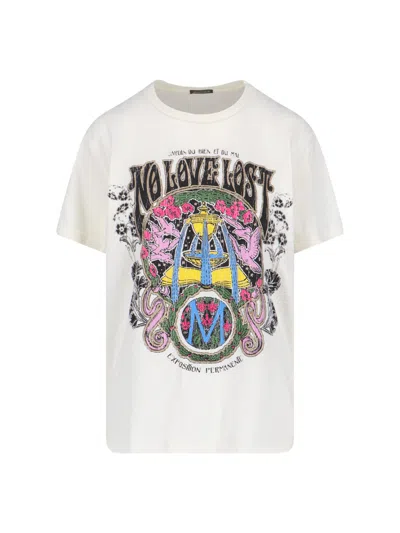 Mother Lightweight 100% Cotton Essential T-shirt In White
