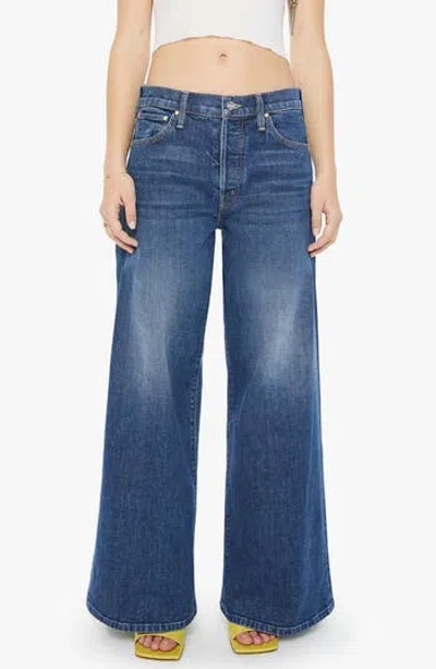 MOTHER MOTHER LIL DITCHER ROLLER SNEAK WIDE LEG JEANS