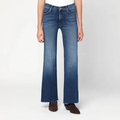 Mother Lil Doozy Fray Flared Jeans In Multi