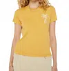 Mother Lil Goodie Goodie Palm Tree Tee In Yellow