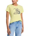 Mother Lil Goodie Goodie Tee In Yellow