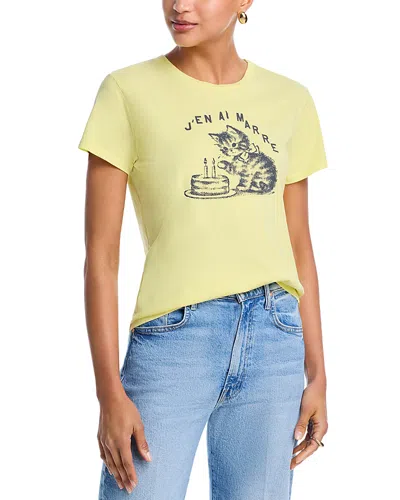 Mother Lil Goodie Goodie Tee In Yellow