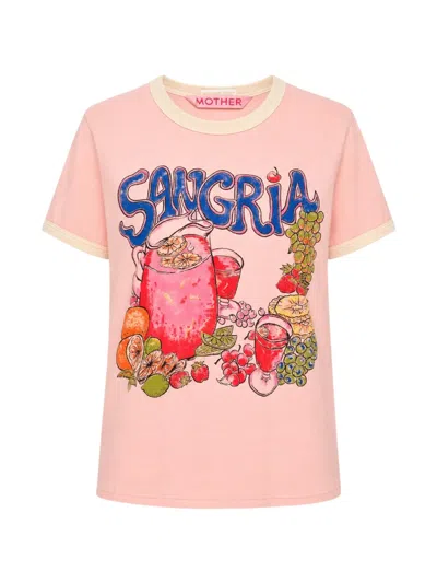 Mother Lil Goodie Ringer Crew Neck T-shirt In Multi