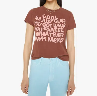 Mother Lil Goodie Tee In Ijg In Multi
