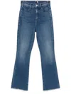 Mother Jeans Mit Schlag Hustler In Blue