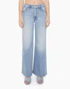 Mother Lil Hustler Roller Fray Jeans In Confess In Blue