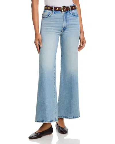 Mother Lil Hustler Roller Sneak High Rise Jeans In I Confess In Blue