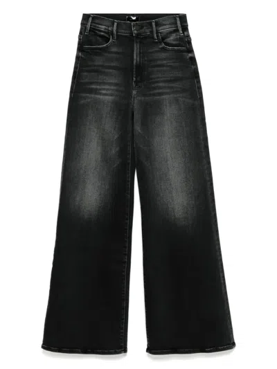Mother Lil Hustler Roller Sneak Jeans In Grey