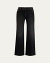 Mother The Hustler Roller Sneak Jeans In Not Today Satan
