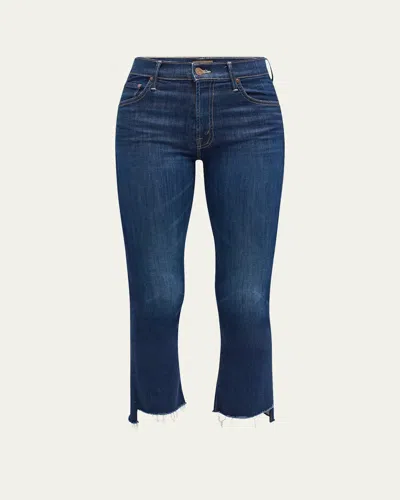 MOTHER LIL' INSIDER CROP STEP FRAY JEANS