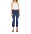 Mother Lil Insider Crop Step Jean In Off Limits In Blue
