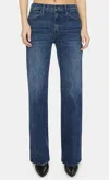Mother Lil Kick It High Waist Straight Leg Jean In I Put A Spell On You In Blue