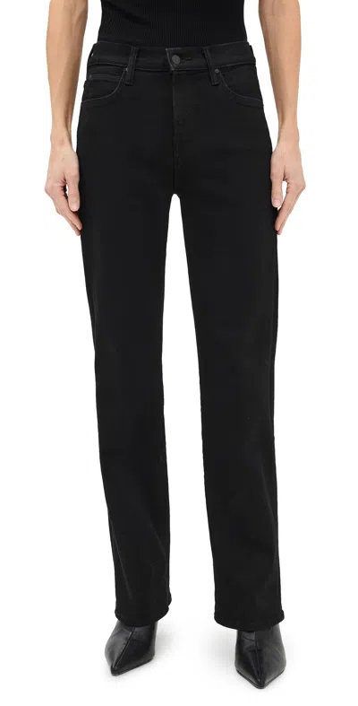 Mother Lil Kick It Jeans Nighty Night In Black