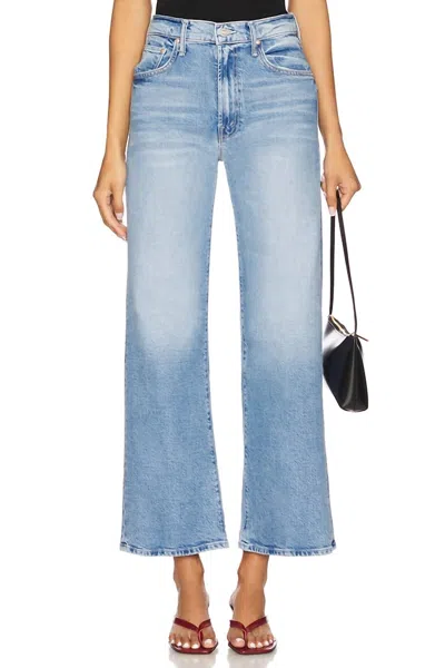 Mother Lil Lasso Sneak Jeans In Sow Surreal In Blue