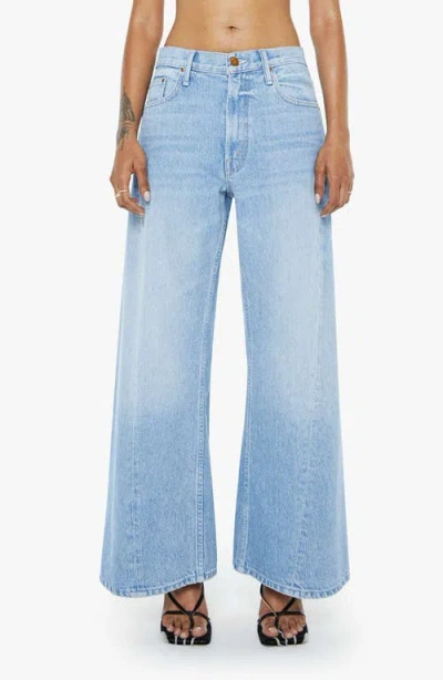 Mother Lil Lemon Nonstretch Wide Leg Jeans In Blue