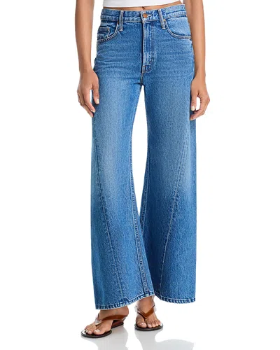 Mother Lil Lemon Twist Skimp High Rise Ankle Jeans In Rolling In The Dough In Blue