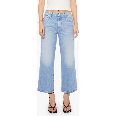 Mother Lil' Maven Mid Rise Ankle Wide Leg Jeans In Blue
