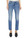 Mother Petites The Lil Mid Rise Dazzler Ankle We The Animals Jeans In Blue - Size 32 In Blue