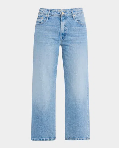 Mother Lil' Mid-rise Maven Ankle Jeans In Blue
