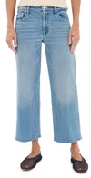 Mother Lil Mid Rise Maven Ankle Petite Jeans Magic School Bus In Blue