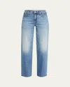 Mother Lil' Mid-rise Tunnel Vision Sneak Jeans