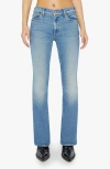 Mother The Outsider Sneak Mid Rise Bootcut Jeans In Flag Me Down