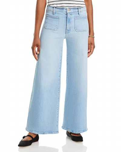 Mother The Lil' Patch Pocket Undercover Petites High Rise Wide Leg Jeans In California In Multi