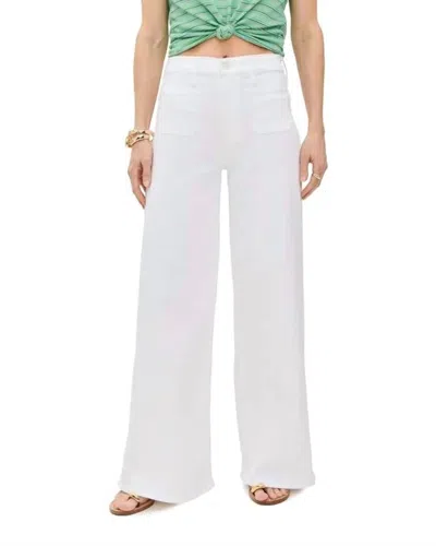 Mother Lil Patch Pocket Undercover Sneak Pants In Fairest Of Them All In White