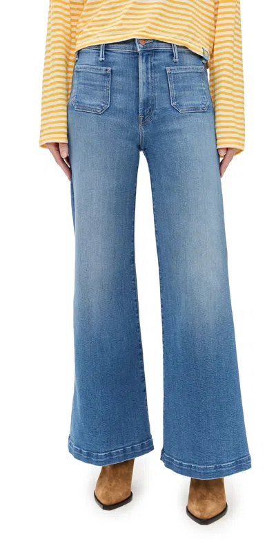 Mother Lil Roller Patch Pocket Sneak Petite Jeans Piece By Piece