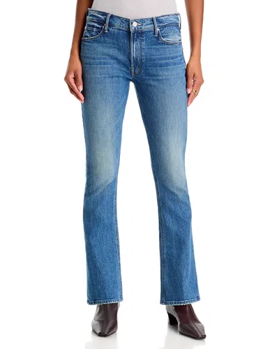 Mother Lil Runaway Low Rise Jeans In On A Roll In Blue