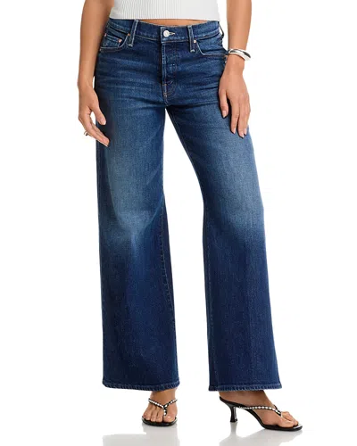 Mother Lil Tomcat Roller Skimp High Rise Ankle Jeans In Perfectly Imperfect In Blue