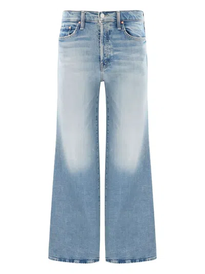 Mother Lil Tomcat Roller Wide-leg Jeans In Blue