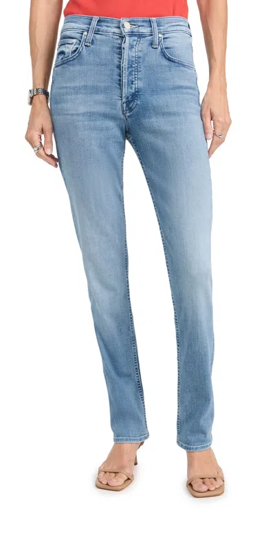 Mother The Outsider Mini Denim Jean Pants For Women In Multicolor
