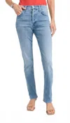 Mother Lil Tomcat Skimp Jeans In All Over The Map In Blue