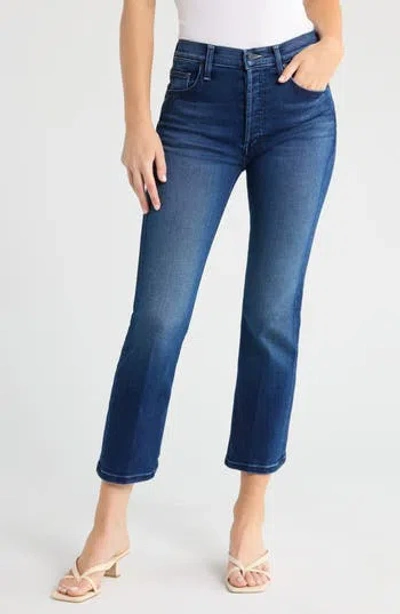 Mother Lil' Tripper High Waist Ankle Taper Leg Jeans In Blue