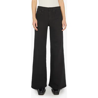 MOTHER MOTHER LIL' TWISTER SNEAK HIGH WAIST FLARED WIDE LEG JEANS