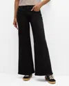 Mother Petite Lil Twister Sneak Jeans Pitch In Pitch