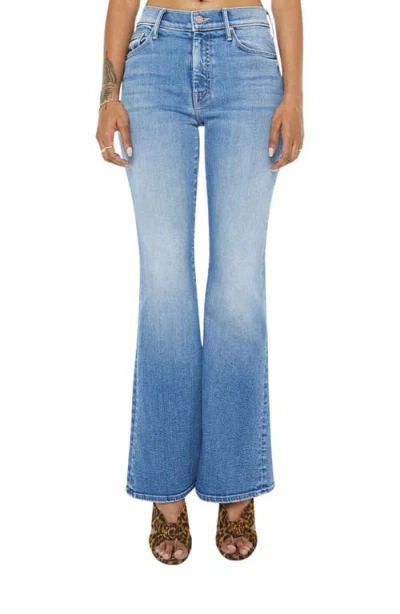 Mother Lil' Weekend Flare Jeans In Blue