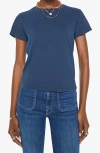 Mother Little Goodie Goodie Graphic T-shirt In Navy