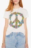 Mother The Lil Goodie Goodie Tie-dye Graphic Tee In Peace Flowers