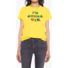 Mother Little Goodie Goodie Tee In Yellow