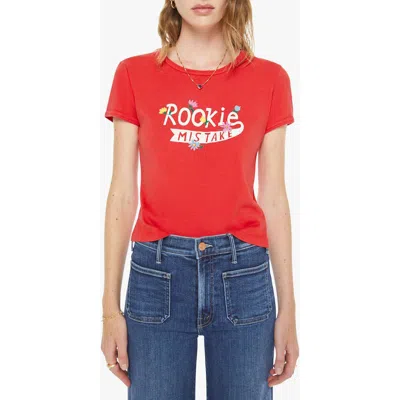 Mother Little Goodie Goodie Tee In Red