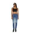 Mother Logo Denim Pants In Blue