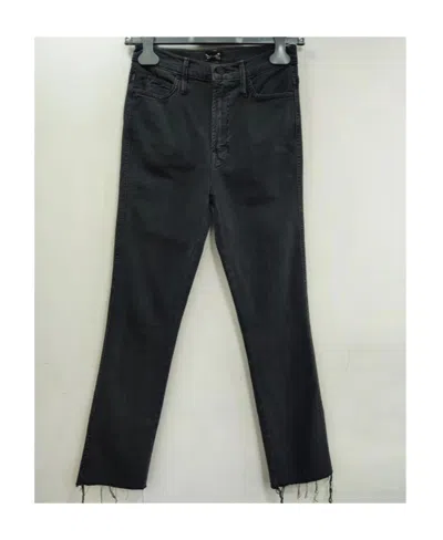 Mother Logo Jeans In Black