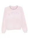 Mother The Camper Pullover Sweatshirt In Pink